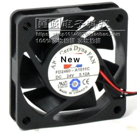 Для Emacro для ARX FD2460-A1011C DC 24V 0.12A 2-проводной 60x60x15 мм вентилятор охлаждения сервера |