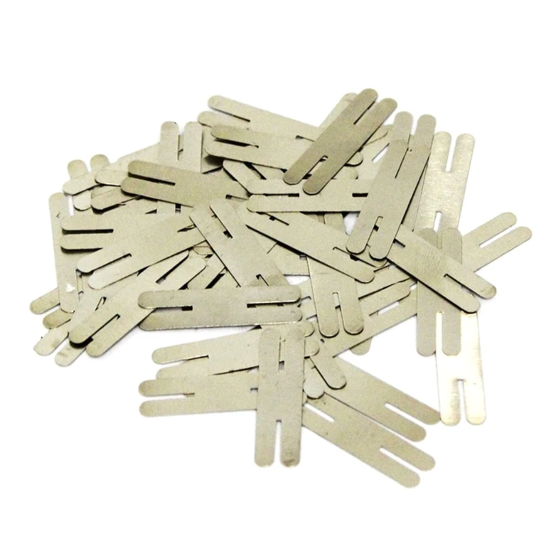 

100pcs/lot 0.2x30x8mm H type Nickel Plated Steel Strap Strip Sheets for Battery Pack Spot Welding Spot Welder Equipment