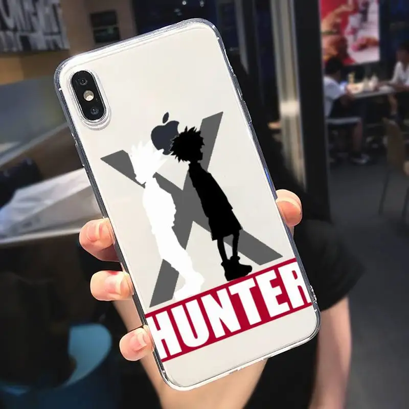 

Hunter X Hunter HXH Anime Phone Case Transparent soft For iphone 5 5s 5c se 6 6s 7 8 11 12 plus mini x xs xr pro max