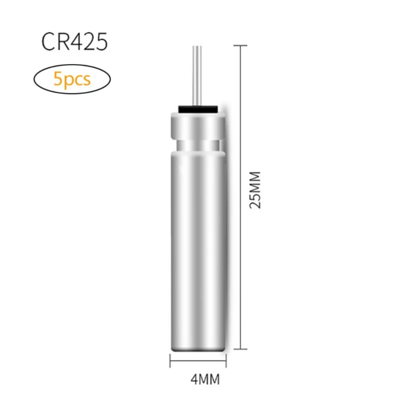 25X4MM CR425 5 шт./компл. CR-311/CR-322/CR-425/CR-435 батареи рыбалка поплавок для электронные рыболовные снасти аксессуары для рыбалки плавающие батарейки литий-Pin - Цвет: 25X4MM CR425