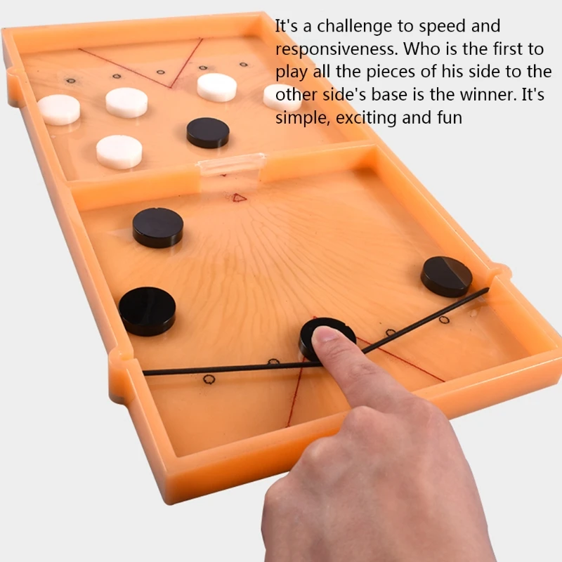 

Slingshot Table Hockey Party Game Crystal Epoxy Resin Mold Bouncing Chess Hockey Game Silicone Mould DIY Crafts Tool