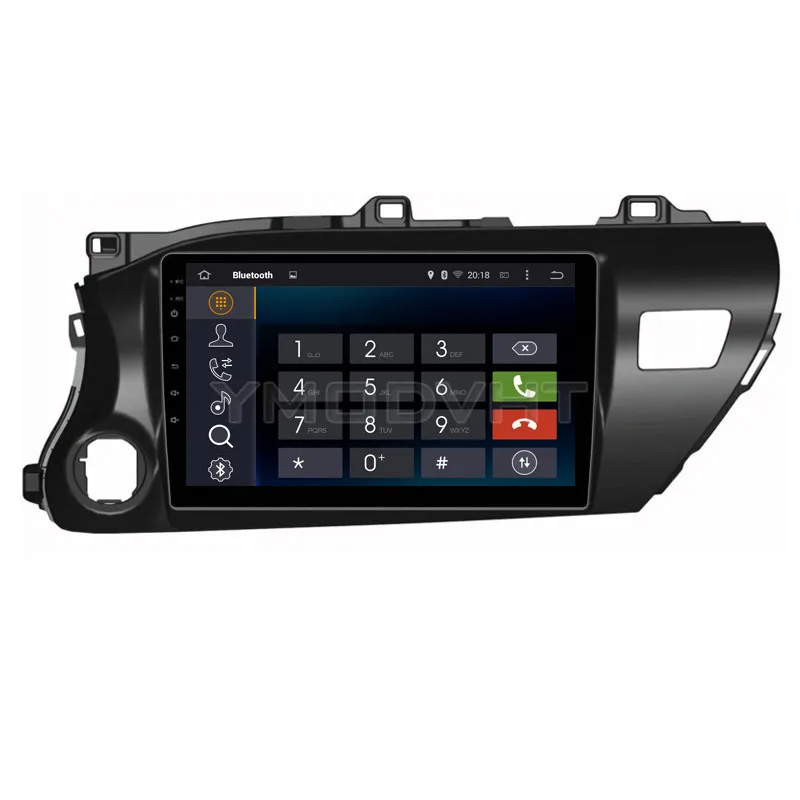 YMODVHT 10 1 дюймов 4G Восьмиядерный Android 9 0 7 автомобильный dvd плеер для Toyota Hilux 2016 2017 2018