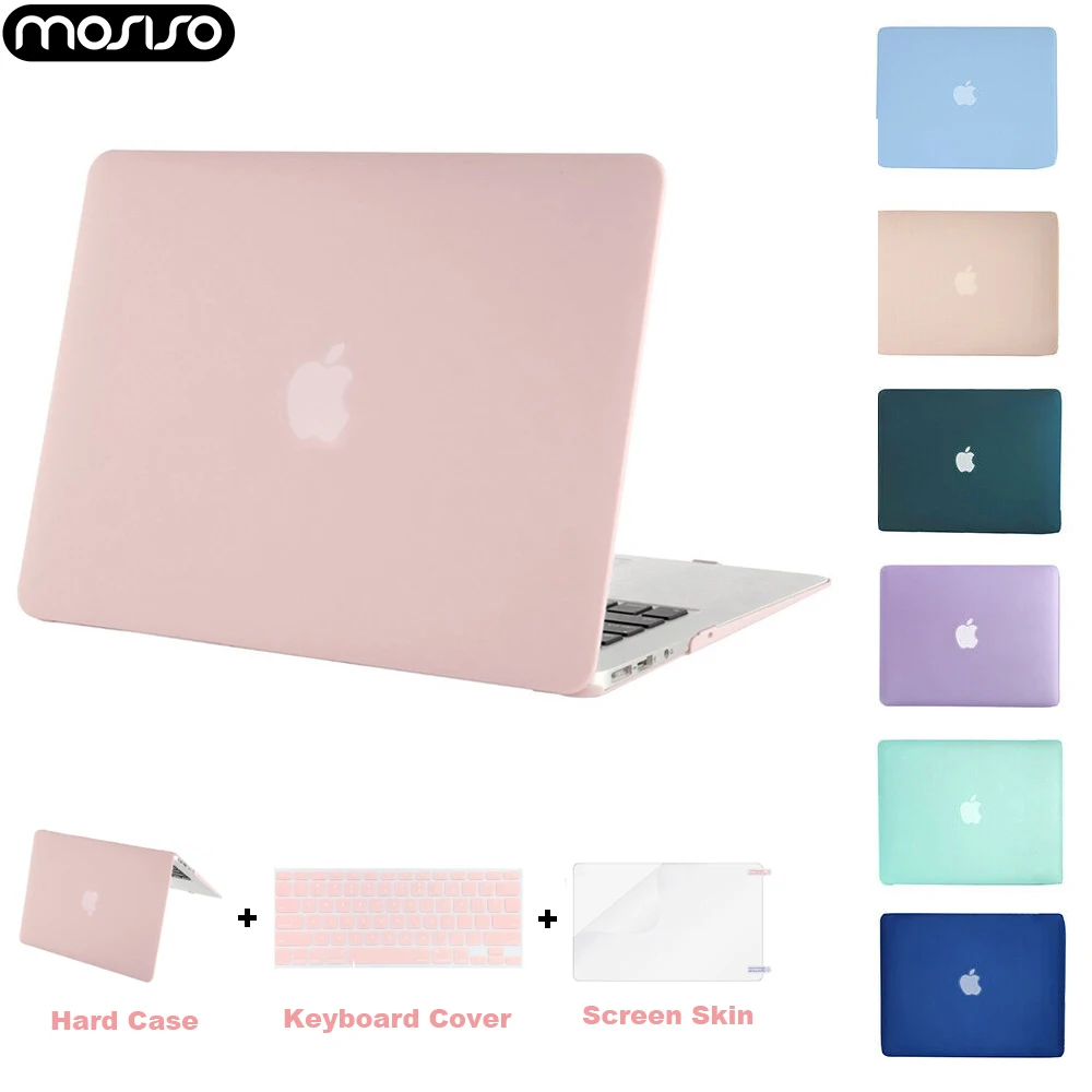 Жесткий чехол для ноутбука MOSISO Macbook Air 13 дюймов A1466/A1369 + клавиатуры Защитная пленка