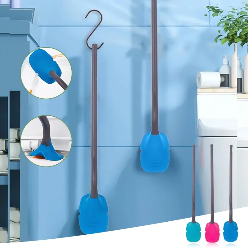 

Silicone Toilet Brush Wall Mounted Flat Head Flexible Brush for Kitchen bathroom cleaner cleaning tools kitchen accessories