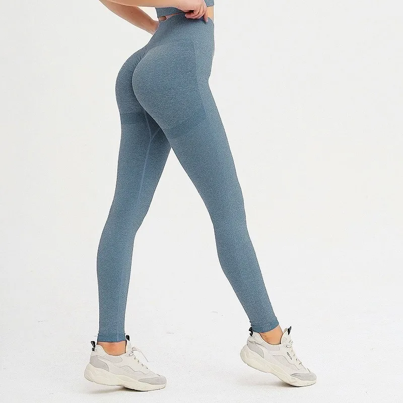 

Quality High Waist Seamless Sweet Colors Yoga Pants Women Gym Leggings Booty Lifting Fitness Workout Clothes Trainning Hot Sale