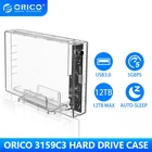 Корпус для жесткого диска ORICO 3159C3, прозрачный, 3,5 дюйма, Type-C, 4 ТБ