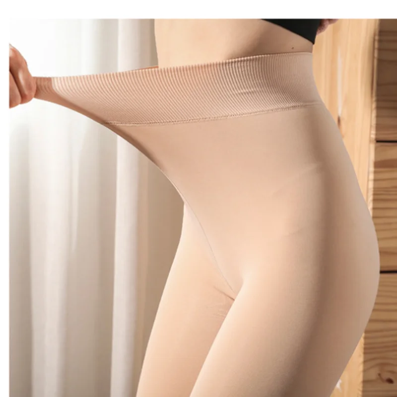 

Winter Plus Cashmere Pantyhose Woman Casual Warm Big Size Faux Velvet Knitted Thick Slim Super Elastic Sexy TightsTGB022