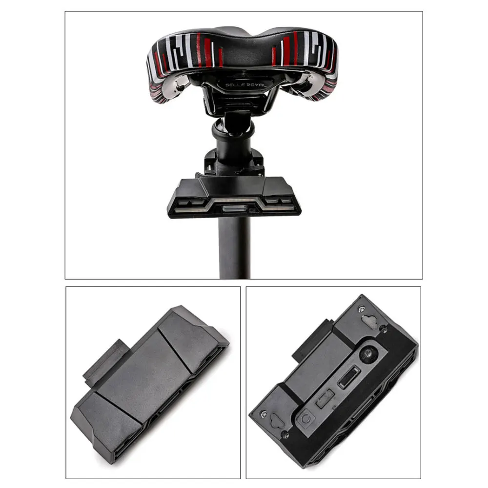

Bicycle Tail Light USB Rechargeable Mountain Bike Night Warning Light High Endurance Three-color Bike Riding Equipment