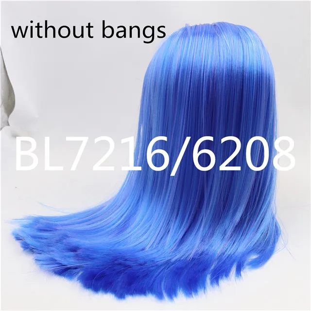 wavy hair-c Factoy blyth кукла ледяная кукла RBL парик только rbl головы и купол прямые волосы для DIY на заказ - Цвет: wavy hair-c