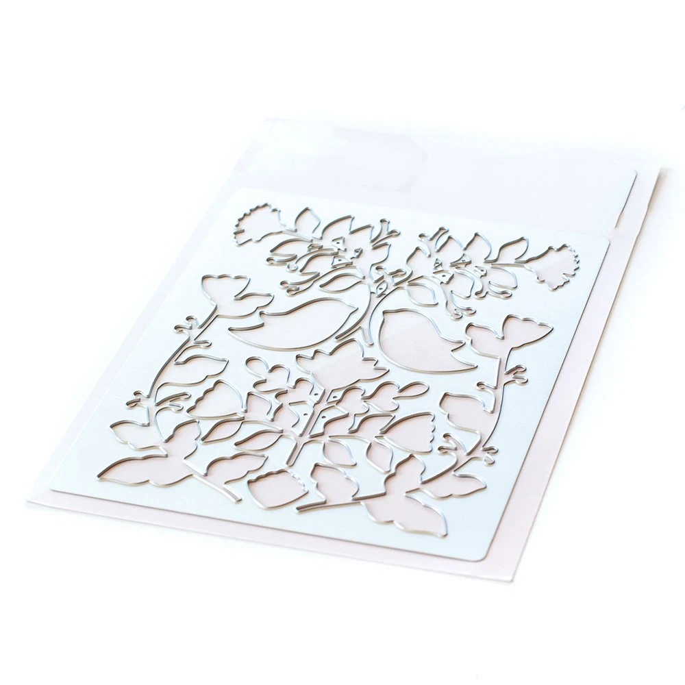 

Spring Blooming Flower Leaf Vine Man Metal Cutting Die And Stamp DIY Scrapbooking Craft Embossing Making Stencil Greeting Card