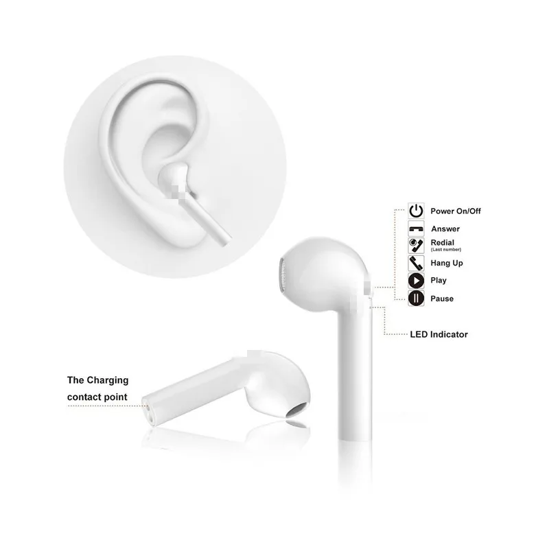 Беспроводные наушники Bluetooth 5,0 I10 Max Tws I10 Tws Air Ear с зарядным устройством для Apple IPhone Android