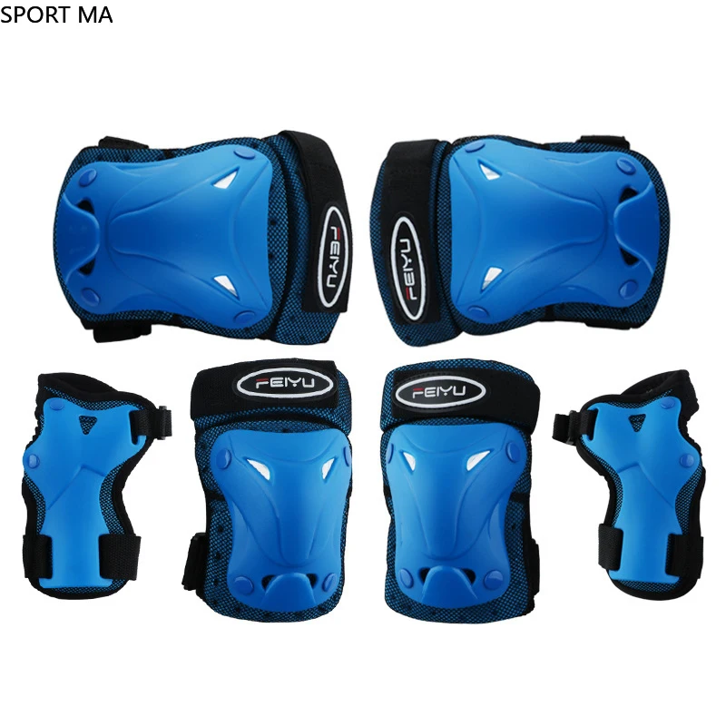 

6pcs Kids Adults Skating Protector Set Elbow Support Knee Pad Wrist Guard Skateboard Protective Gear for Skating Riding Cycling