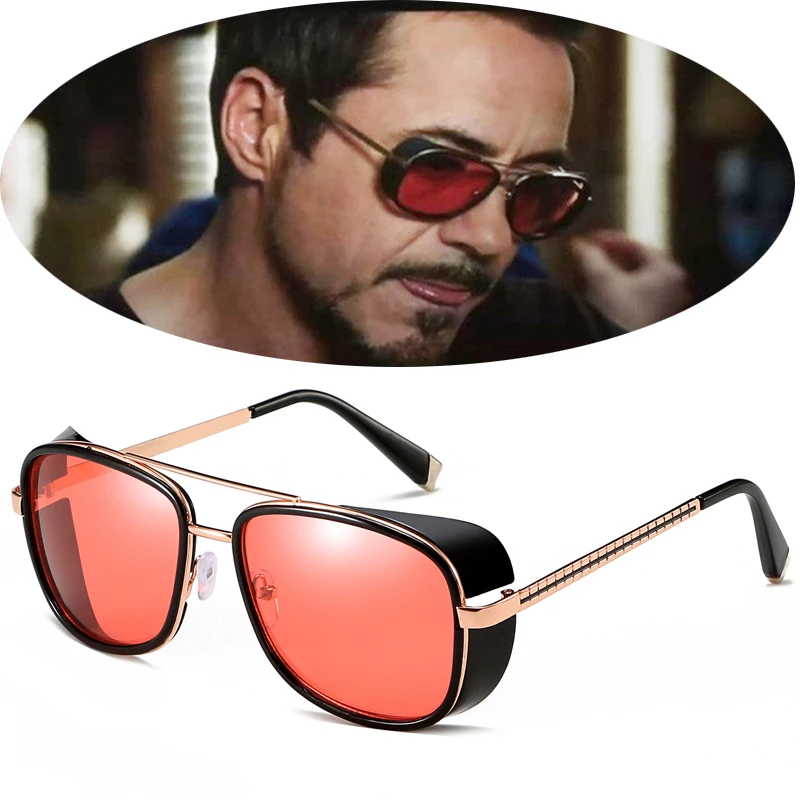 

Iron Man 3 Matsuda TONY stark Sunglasses Men Rossi Coating retro Vintage Designer Sun glasses Oculos Masculino Gafas de