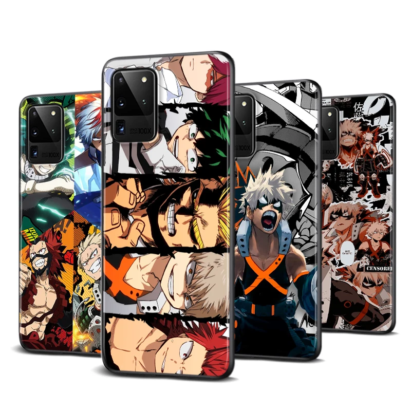 

Katsuki Bakugo My Hero Academia For Samsung S22 S21 S20 FE Ultra Pro Lite S10 5G S10E S9 S8 S7 S6 Edge Plus Black TPU Phone Case