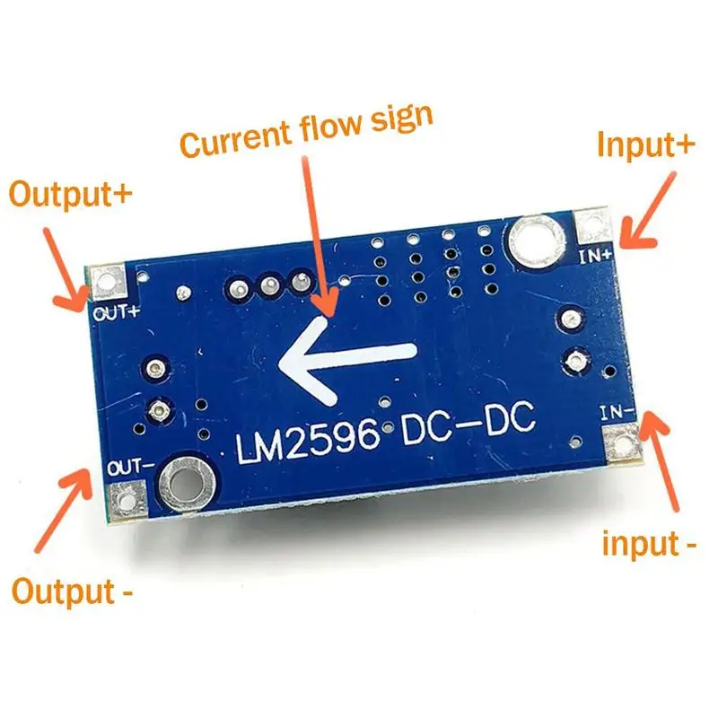 1Pcs Mini DC-DC Step-down Power Supply Module 3A Adjustable 3V 5V Regulator Voltage LM2596 12V 24V | Электроника