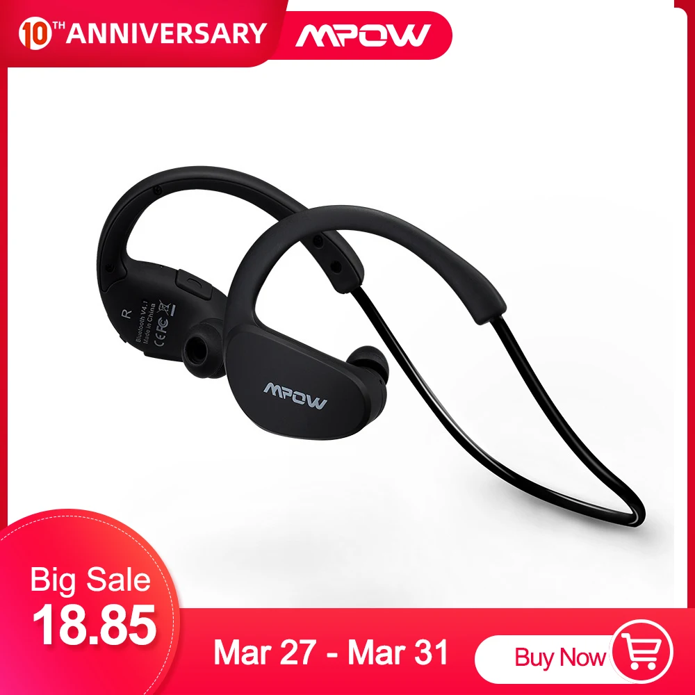 Mpow MBH6 Cheetah Спортивная гарнитура 4 1 Bluetooth наушники беспроводные водонепроницаемые