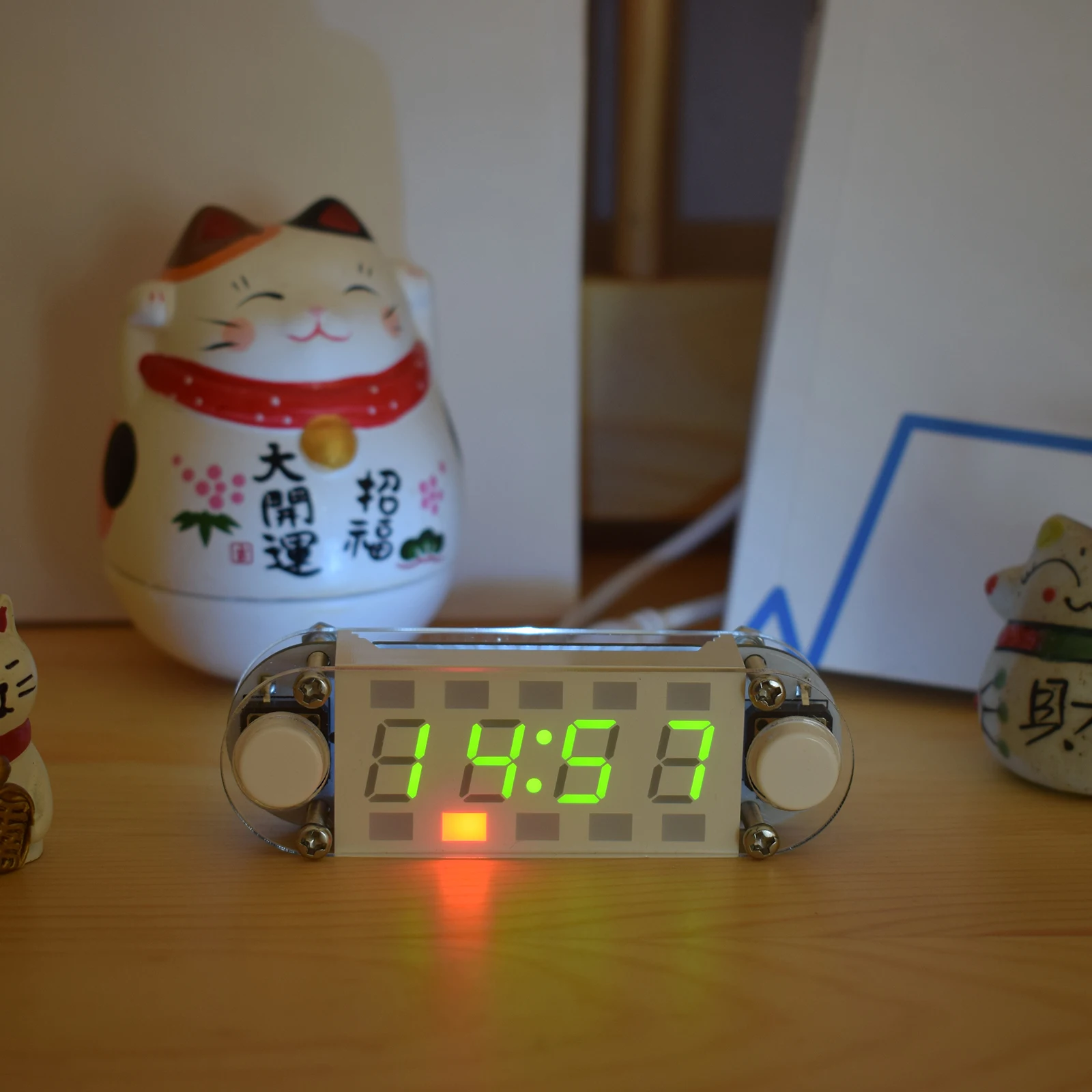 

Мини двухцветные цифровые трубчатые многофункциональные DIY 4 цифры светодиодные электронные часы набор