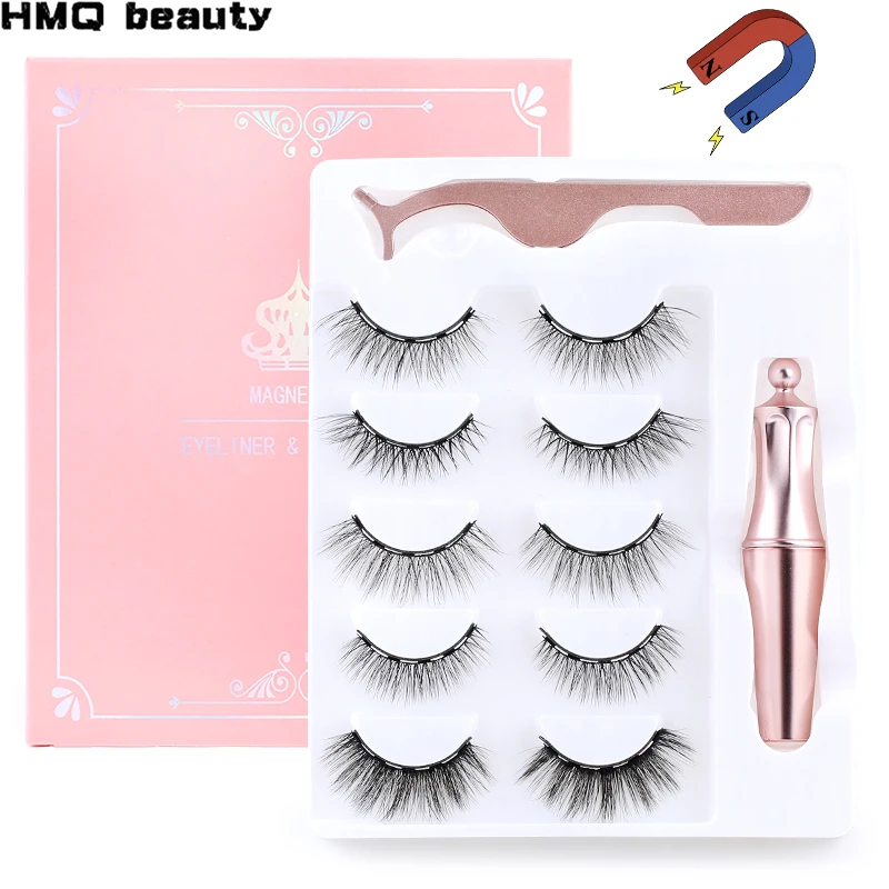 

5 пар, магнитные ресницы для макияжа, магнитные ресницы, подводка для глаз, бигуди для ресниц, легко носить, толстые накладные ресницы, подаро...