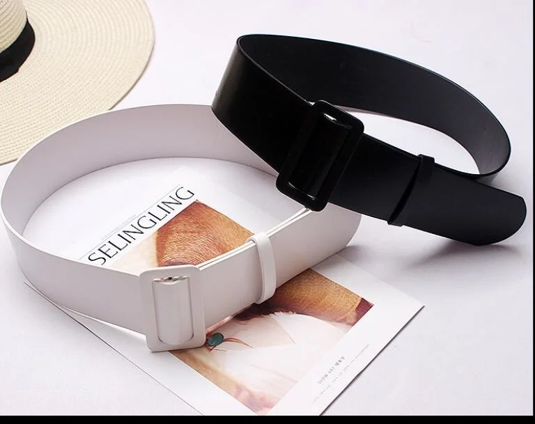 

Women's runway fashion PU leather Cummerbunds female Dress Corsets Waistband Belts decoration wide belt R1412