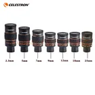 Окуляр Celestron X-Cel Lx 2,3 мм, 5 мм, 7 мм, 9 мм, 12 мм, 18 мм, 25 мм, 1,25 дюйма, широкоугольный, с высоким разрешением, для телескопа
