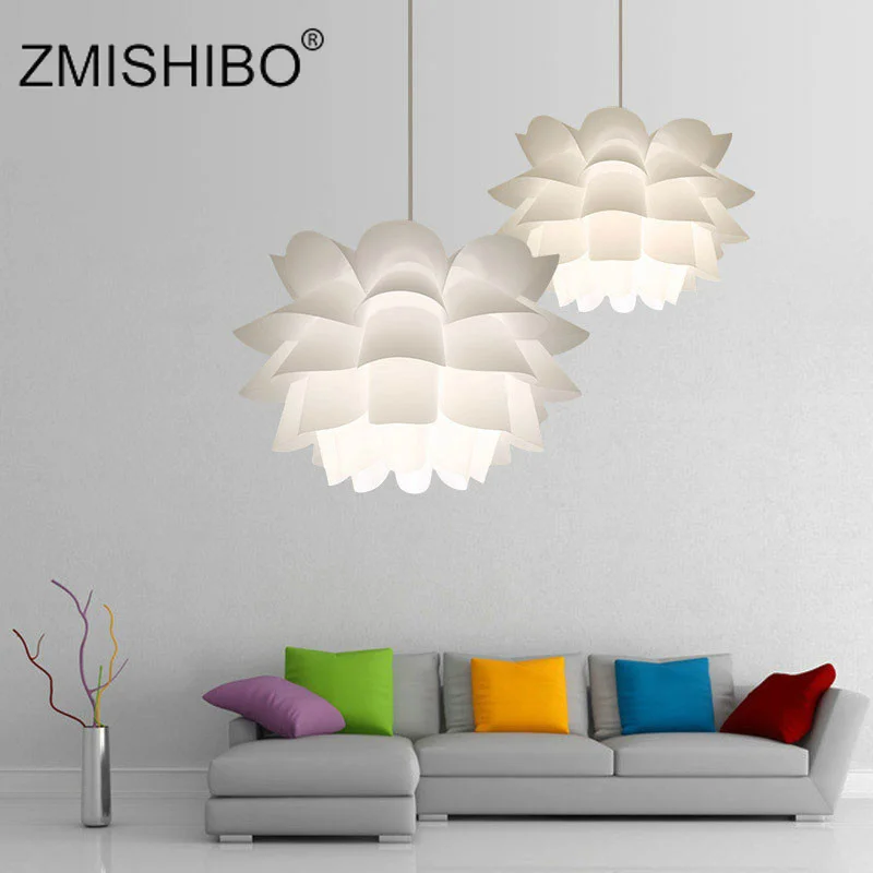 ZMISHIBO DIY Лотос абажур PP потолочный подвесной светильник гостиной кафе ресторана
