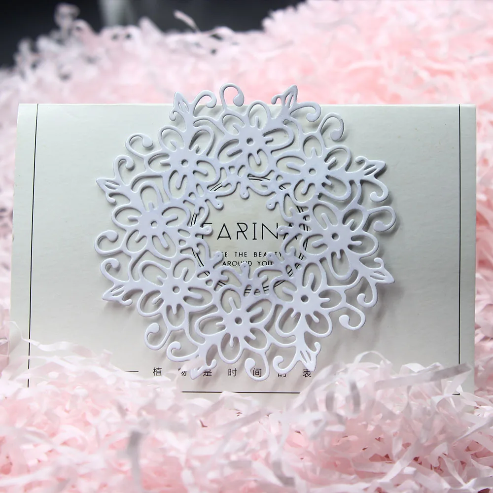 DIY круги кружева альбом декор лезвие трафарет металла резки штампы Тиснение
