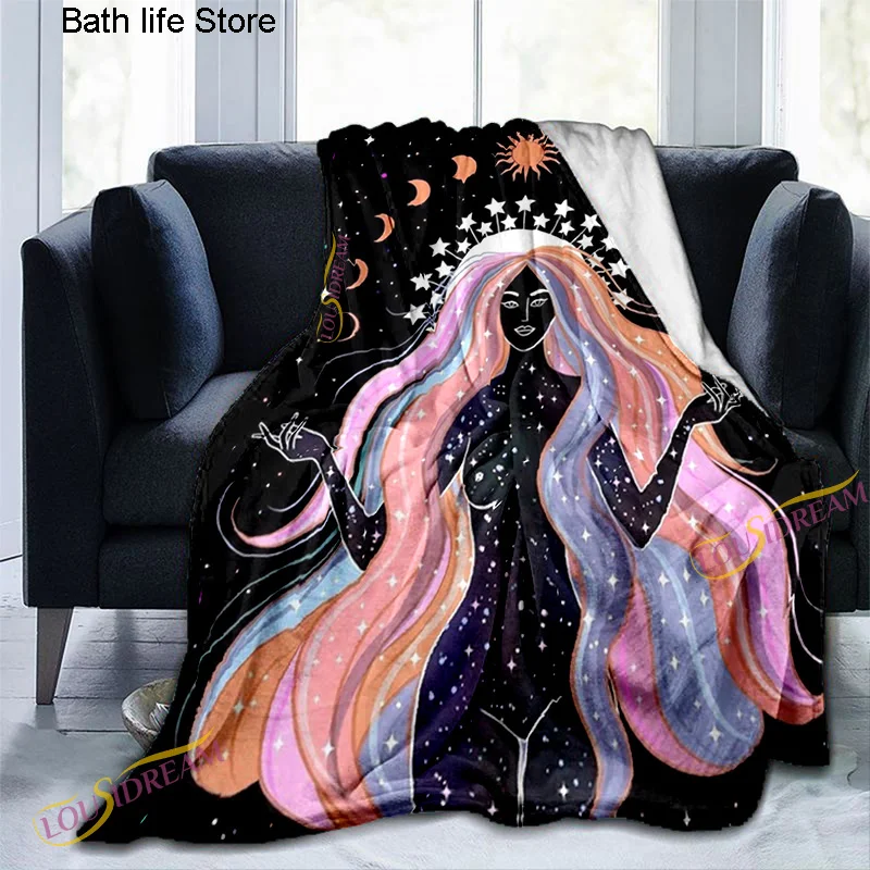 Простое Психоделическое одеяло с бабочкой Таро покрывало на диван фланелевое со