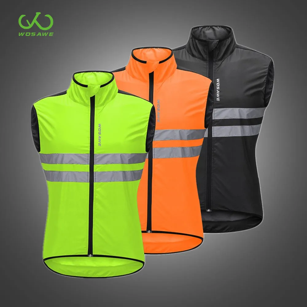 Мотоциклетная куртка WOSAWE без рукавов жилет светоотражающий Гоночное