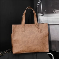 New Man Business Briefcase Crazy horse Leather Handbag Men office Bags Shoulder Bags Messenger Bags Casual Mens Bag Tote bag