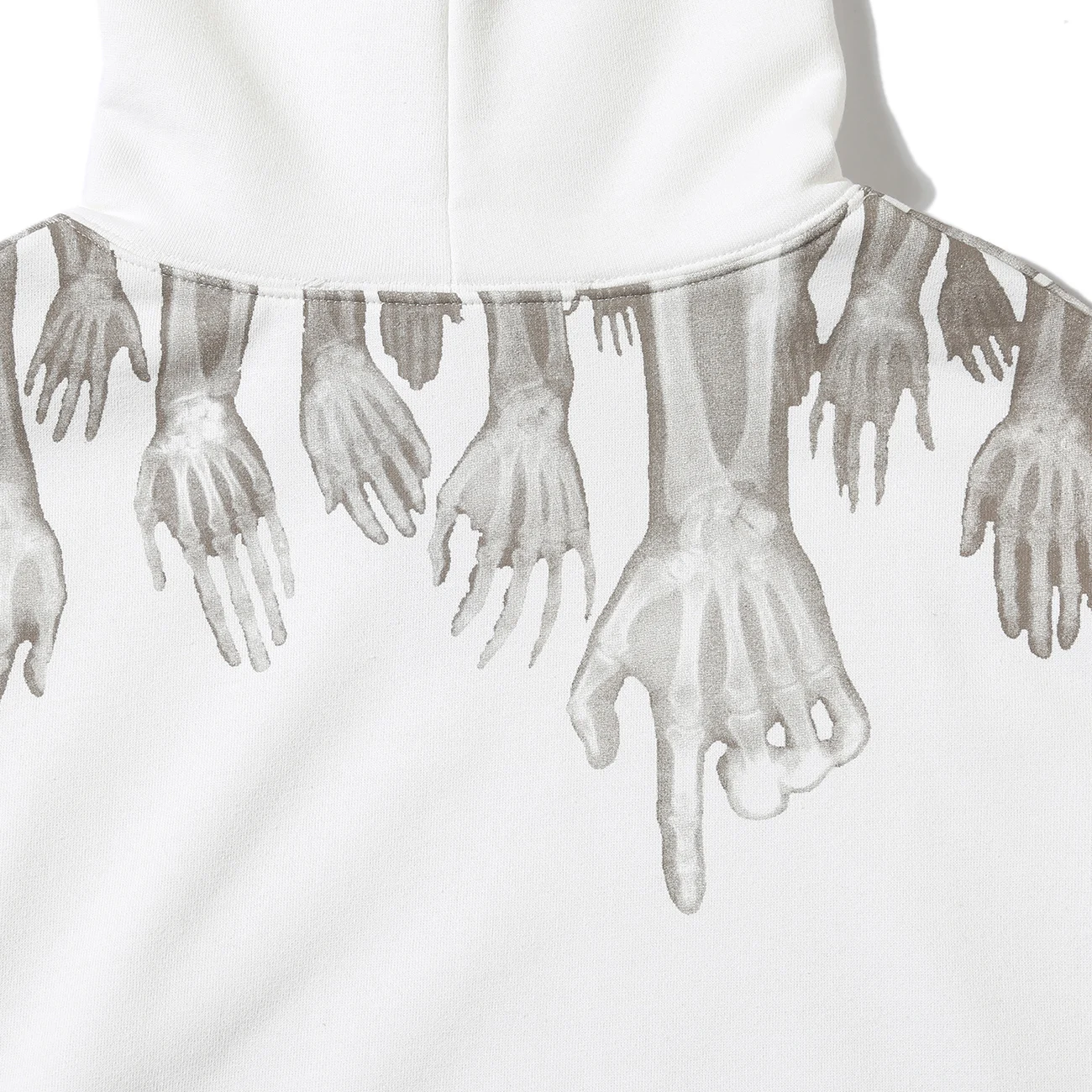 

Hip Hop Visiting Ghost Hand Print Harajuku Hoodie Sweatshirt Loose Fleece Winter Cotton Hooded Pullover Men