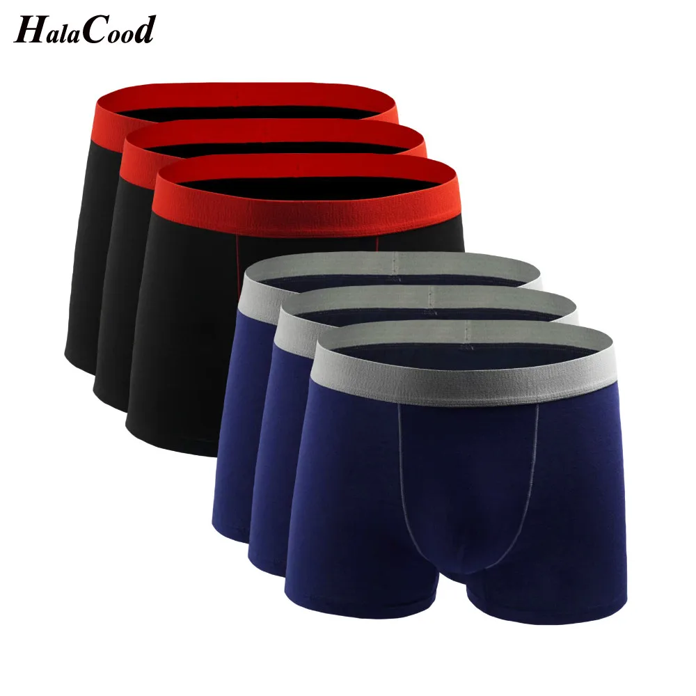 Трусы боксеры мужские хлопковые 6 шт./лот большие размеры|men g-string|f men underwearg-string thong |