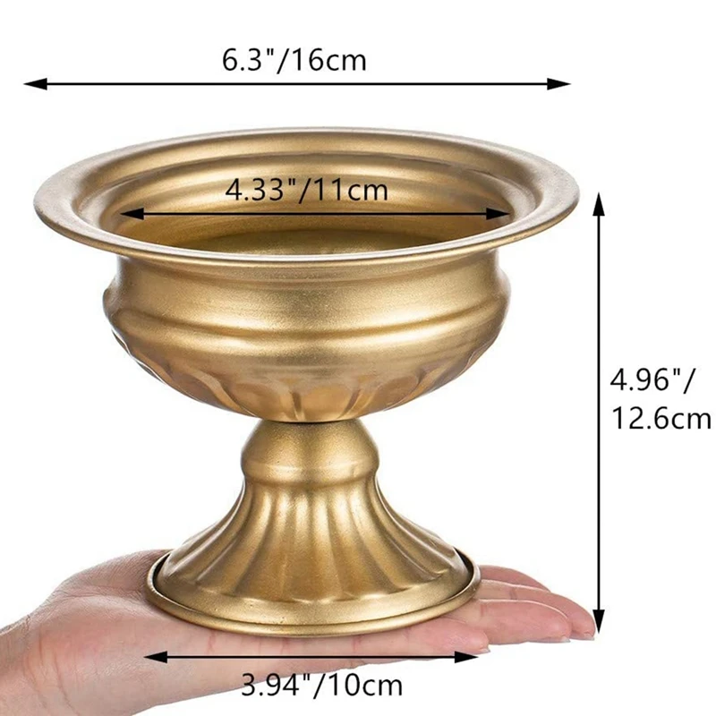 

Metal Elegant Vase for Wedding Party Decor,Home Decoration Anniversary CeremonyGift(2 PCS)