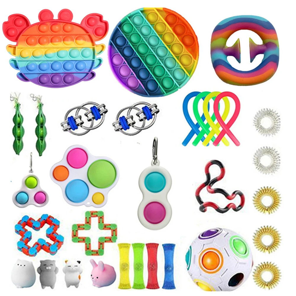 Простая игрушка антистресс набор стрейч гирлянд для взрослых и