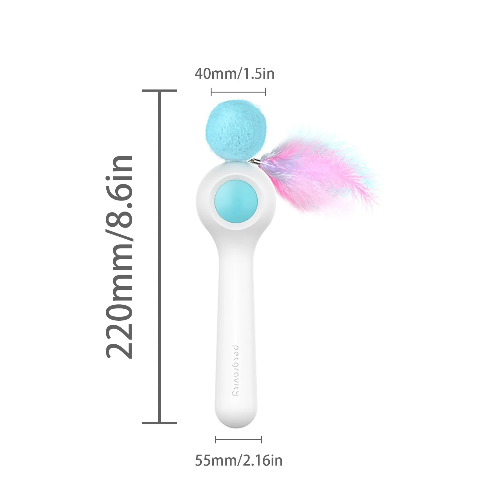 

Cat Stick Toys Feather Hairball Creative Automatic Retractable Replaceable Cat Ball Cute Pet Training Toy Pet Accessories