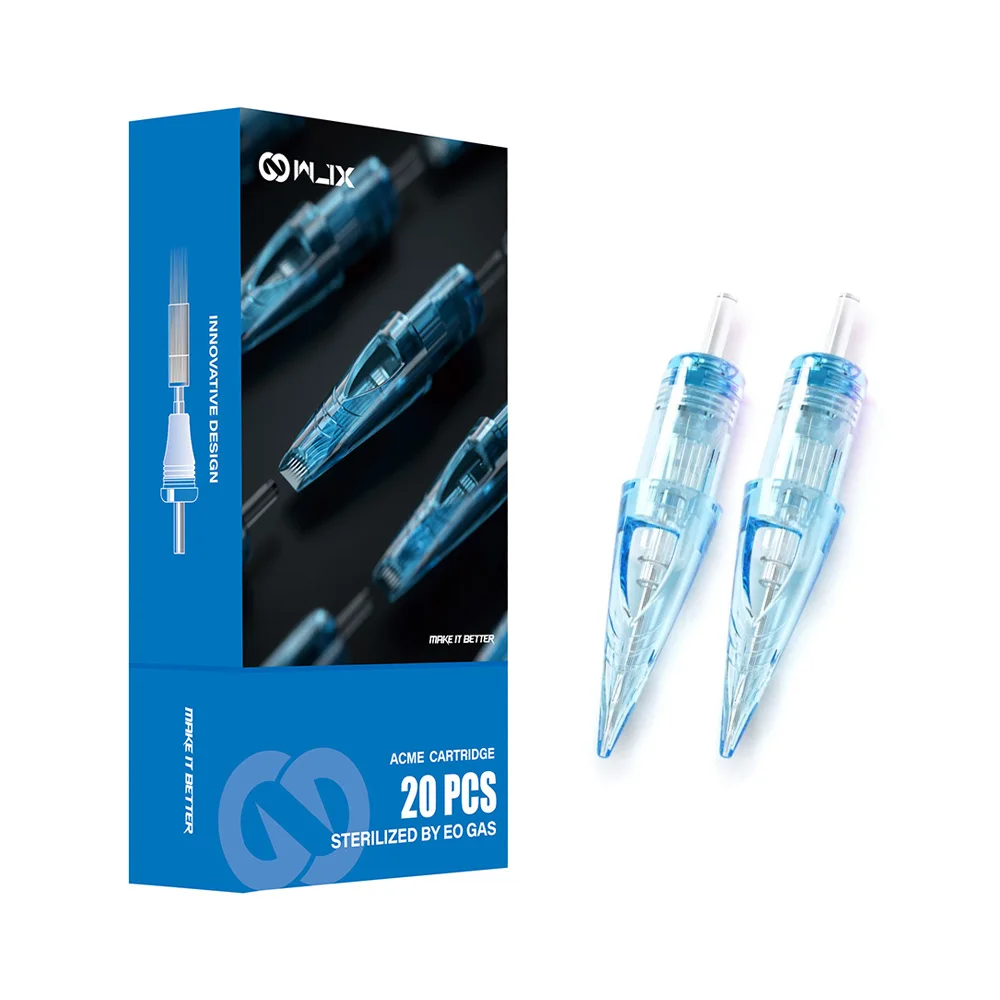 WJX 20pcs RL RLB Tattoo Cartridge Needles Round Liner Disposable Sterile Rotary Pen Makeup Machine Needle Supplies | Красота и