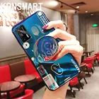 KONSMART, чехол для Xiaomi Redmi Note 9T 5G Ретро 3D камера чехол для телефона Xiaomi Redmi Note9T мультфильм мягкая силиконовая накладка на заднюю панель с держателем