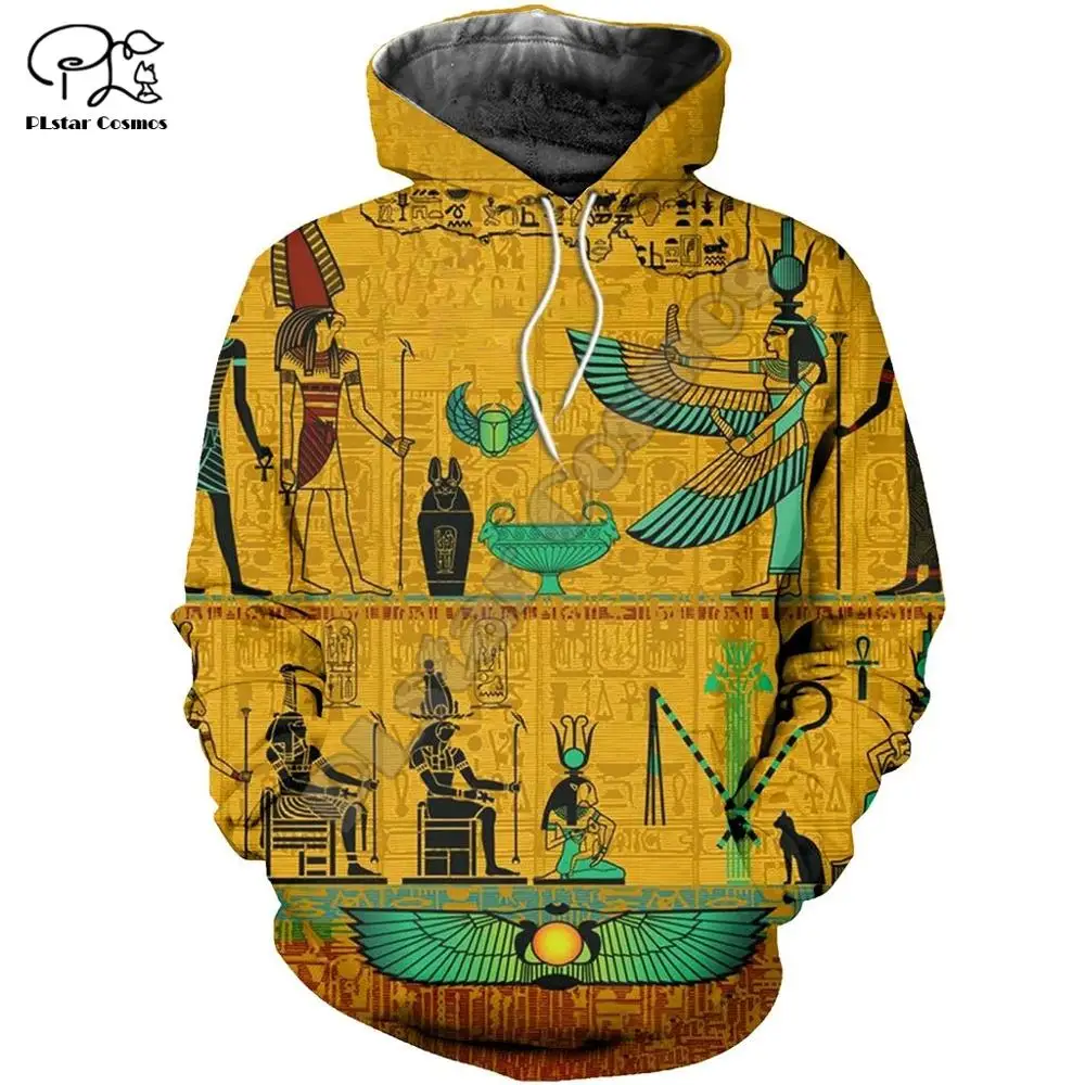 

2020Newest Mysterious Totem Retor Horus Ancient Horus God Eye of Egypt Pharaoh Anubis 3DPrint Zip/Hoodies/Sweatshirts/Jacket N-3