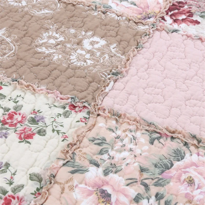 للبيع CHAUSUB الصيف المفرش على السرير لحاف من القطن 1 قطعة اليدوية خليط كوفير التوأم حجم 150*200 سنتيمتر أريكة مبطن بطانية