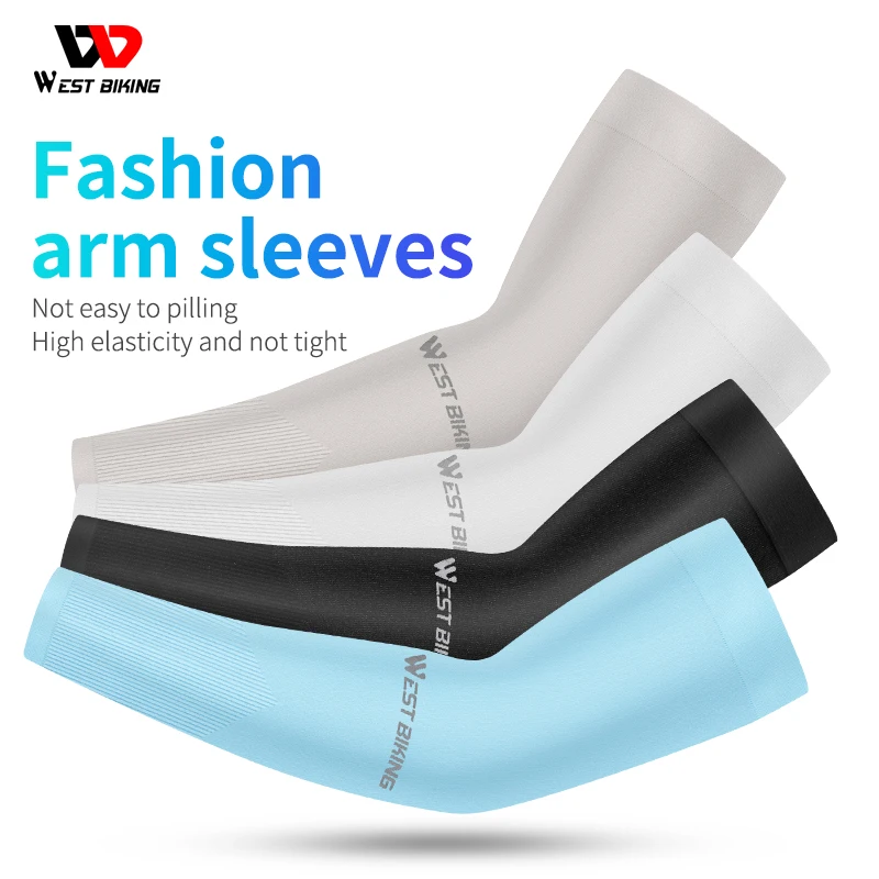 

Anti-UV Cycling Arm Sleeves Breathable Ice Silk Bike Sleeves, for MTB Bikes,Bicycle,Fitness, Cycling Sport Sunscreen Arm Warmers