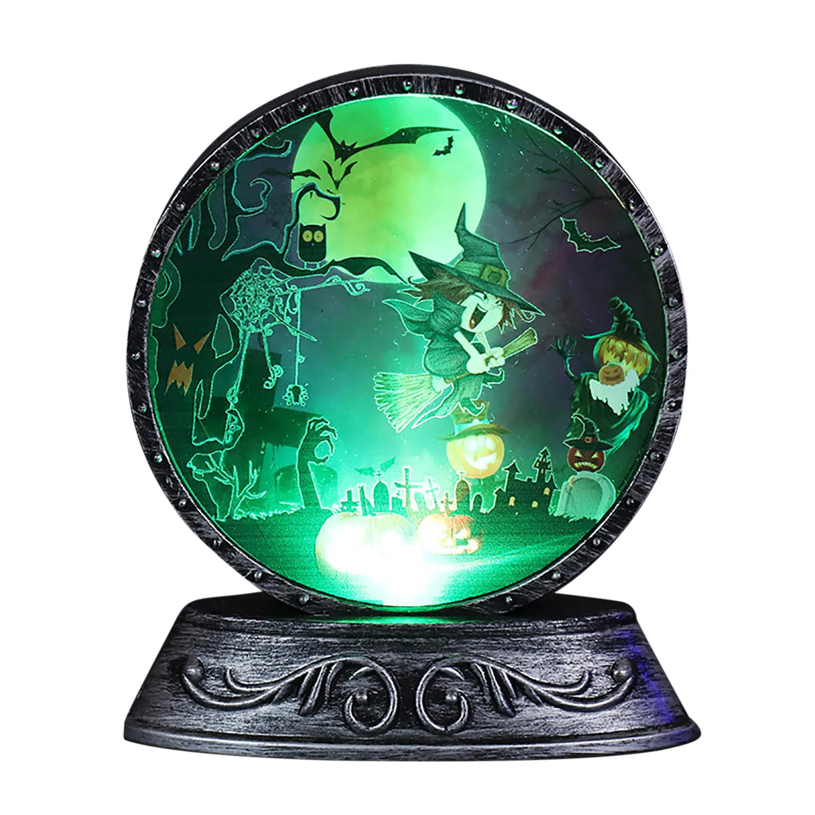 Светильник ящиеся светодиодные свечи в виде черепа и тыквы на Хэллоуин