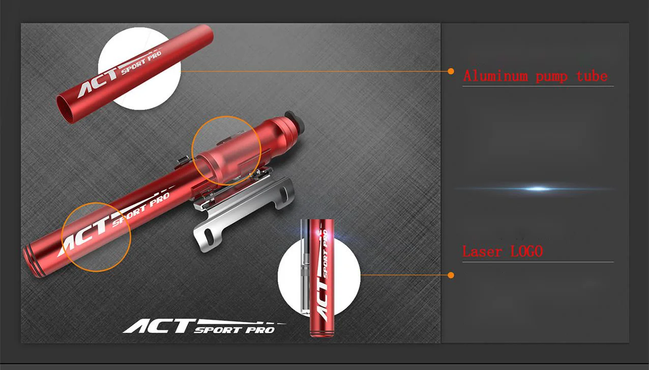 

New recommended 260PSI mini bike pump tire inflation Schrader Presta valve mountain bike road bike repair tool