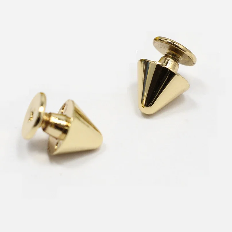 100 шт. 9 5 мм Золотая головка турриформ модные популярные заклепки с гвоздиком для