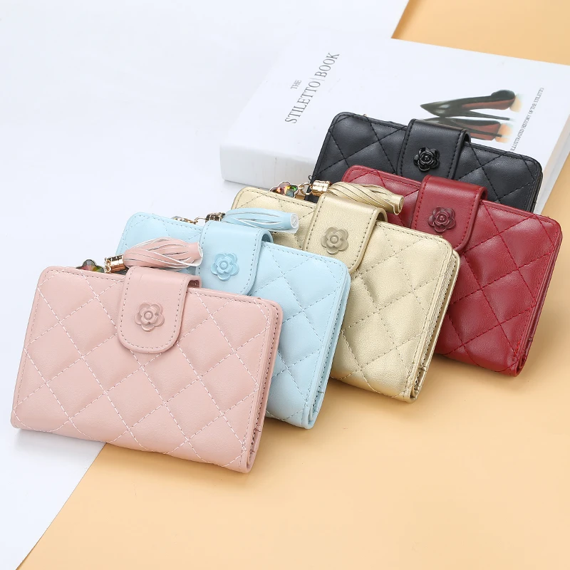 

Pu Monedero Zipper Coin Purses Bolsas Fashion Wallet Soft Card Holder Short Style Porta Tarjetas Carteras Mujer Porte Carte