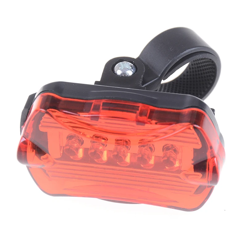 Tahan Air Sepeda 5 LED Belakang Ekor Lampu Lampu Merah Kembali Bersepeda Keselamatan Peringatan Berkedip Lampu Reflector Aksesoris