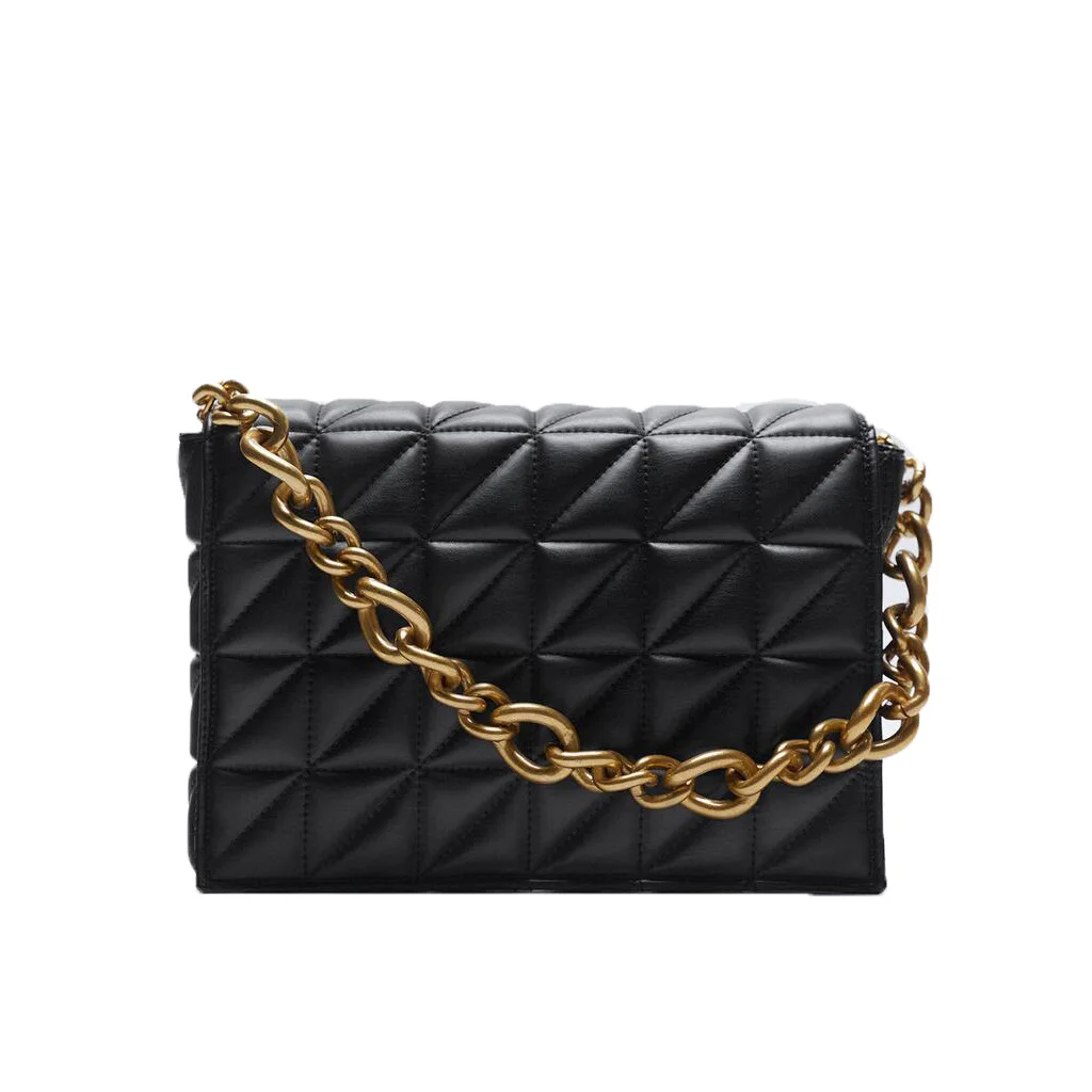 

Сумка-тоут женская из искусственной кожи, летняя, с толстой цепочкой, 2021