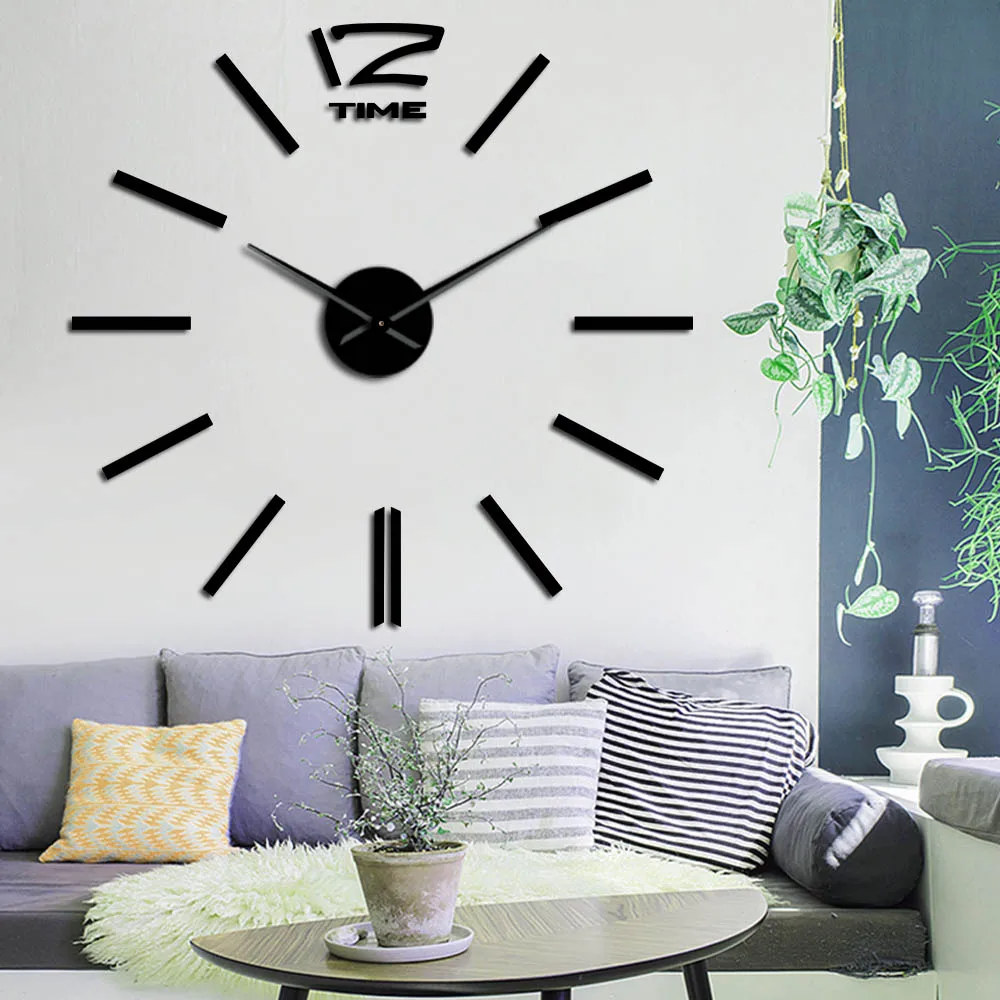 

Mirror Effect DIY Wall Art Clock Kit Decoration Quartz Clock Battery Operated Personalized Clock Watch Fashion Home Decoration