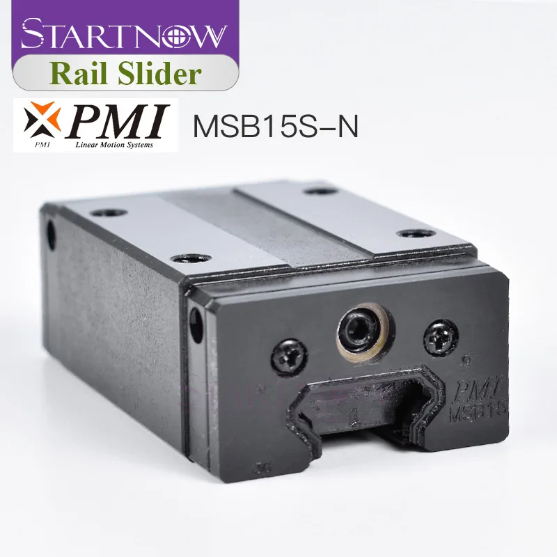 Тайваньский PMI MSB15S-N ползунок блок линейной направляющей каретки для ЧПУ маршрутизатор лазерный станок 3d принтер части оборудования