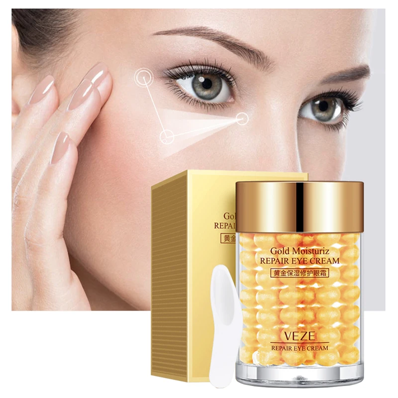 

24K Gold Eye Cream Moisturizing Anti Puffiness Anti Wrinkle Remove Dark Circle Anti-Aging Eye Care