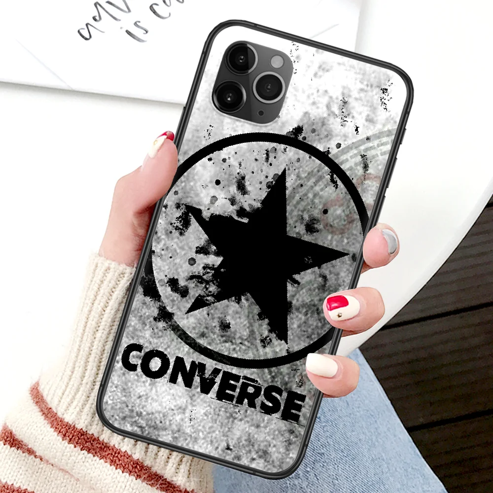 

Fashion Brand Trendy Phone Case For Iphone 4 4s 5 5S SE 5C 6 6S 7 8 Plus X XS XR 11 12 Mini Pro Max 2020 black Bumper Silicone