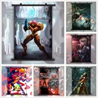 METROID Samus Aran Аниме Манга настенный плакат свиток